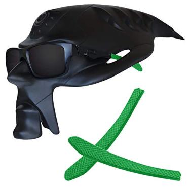 Imagem de RockShell Orelhas de reposição para óculos de sol Oakley Jupiter Squared OO9135 - Verde escuro