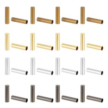 Imagem de PandaHall 120 peças, 4 cores, fio de coluna de liga, pontas de cadarços, cabeça para cadarços, moletons com capuz, calças de praia, pontas cilíndricas com capuz, sapatos, tênis, roupas, renda,