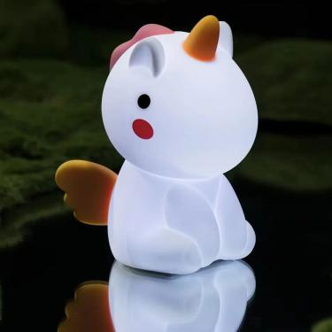 Imagem de Luminária Abajur Taschibra Touch Soft Led Unicórnio RGB Recarregável