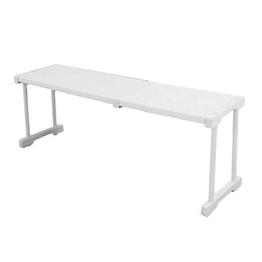 Imagem de Prateleira Divisória Expansível Fácil de Instalar para Armário, Rack de Armazenamento de Aço Carbono Conveniente para Armário, Armário (Comprimento 67‑88 cm/26,4‑34,6 pol.)