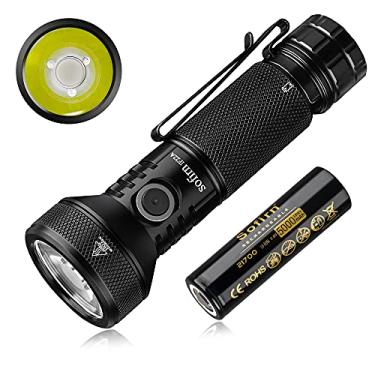 Imagem de Lanterna recarregável CSTEBOKE, Sofirn IF22A 2100 High Lumen 690m Max Powerful Thrower Lanterna com LED SFT-40, lente TIR, saída de descarga para caminhadas