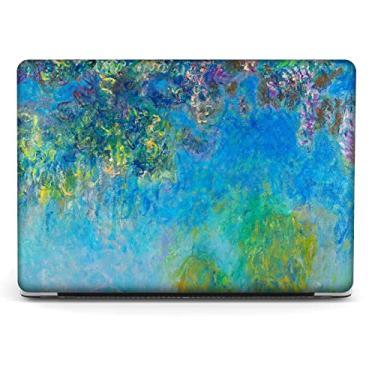 Imagem de Compatível com MacBook Pro 33.0 cm Art Case Skin, 2022, 2021, 2020-2018 versão A1708 plástico aquarela capa dura com capa de teclado e protetor de tela (glicínias de Claude Monet)