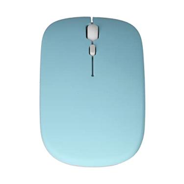 Imagem de Mouse de Computador Sem Fio, Mouse Sem Fio Silencioso Recarregável Ergonômico 2.4G de Modo Duplo para Laptop (Verde)