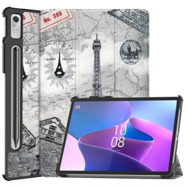 Imagem de Waillynice Capa para tablet inteligente com suporte triplo para Lenovo Xiaoxin Pad Pro 12,7 polegadas 2023 TB-370FU, para Lenovo Tab P12 Capa 12 7 (FGTT, Tab P12 2023 12,7)