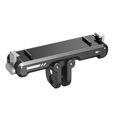 Imagem de veetalee Suporte de liberação rápida agnético para Insta360 GO 3 / GO 3S, peças de suporte adaptador à prova de choque de liberação rápida suportes de montagem 2 garras 1/4 porta rosqueada