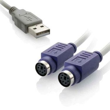 Imagem de Cabo Conversor  USB AM x PS2 F Multilaser  - WI046, Nao Se Aplica, Cin