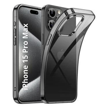Imagem de Capa Capinha Transparente Fina Para iPhone 15 Plus Pro Max - Danet, Pr