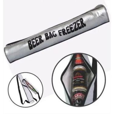 Imagem de Porta Latas Refrigerante Cerveja Praia C/ Alça 4 Latas - Bag Freezer