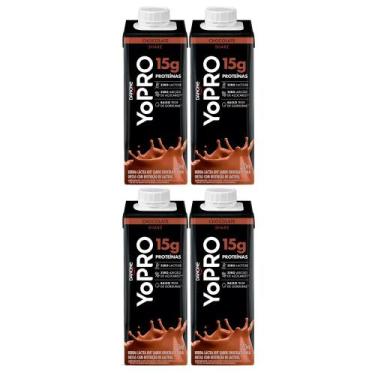 Imagem de Kit 4 YoPRO Bebida Láctea UHT Chocolate 15g de proteínas 250ml - Danon