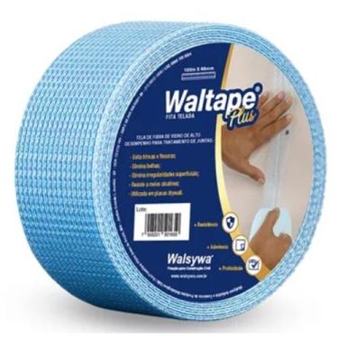 Imagem de Fita Telada Azul Drywall 100m x 48mm Walsywa - Walsiwa