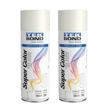 Imagem de Kit 2 Spray Uso Geral Branco Brilhante Tekbond