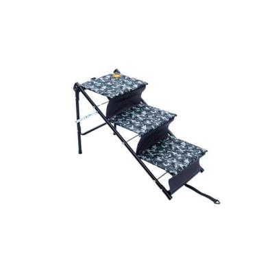 Imagem de Escada/Rampa Para Pet One Dobrável Tubline - Camuflada Cinza