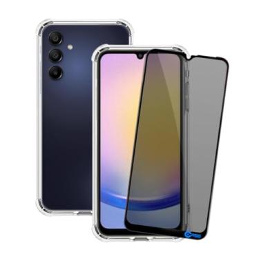 Imagem de Kit Capa Anti Impacto e Película Privacidade 3D Anti-Spy Compatível Samsung Galaxy A25