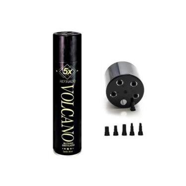 Imagem de Refil Gás Butano Com 5 Adaptadores Para Isqueiro E Maçarico - VOLCANO