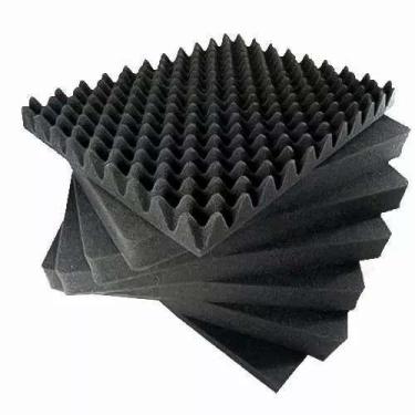 Imagem de Espuma Acústica Antichamas 08 Placas - 50 X 50 X 2Cm - C. O. - ABCD da