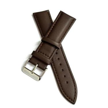 Imagem de Pulseira couro Relógio lisa Clássica, Almofadada Fivela inox.LC116 - S