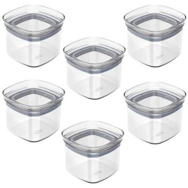 Imagem de 6x Porta Temperos Pote 450ml Organizador OU Block Hermético