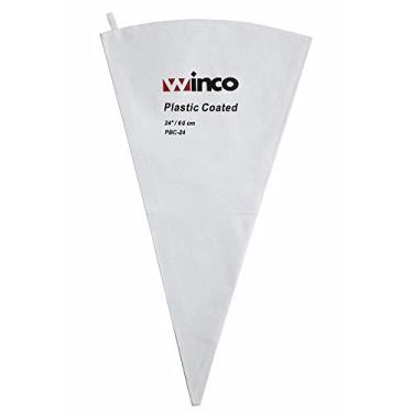 Imagem de Winco PBC-24 Saco de algodão com revestimento plástico, 61 cm, branco, médio