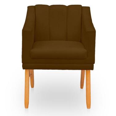 Imagem de Poltrona Cadeira para Sala Confortável e Moderna Mila Suede - BelarSto