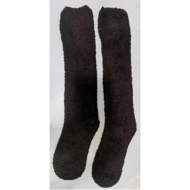 Imagem de Meia Pelúcia Masculino Quente Inverno 3/4 Adulto Grande Lisa - HHW, Ma