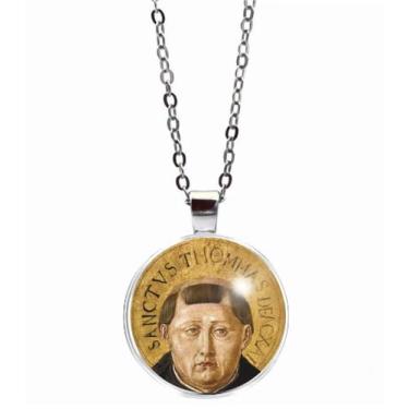 Imagem de Colar São Tomás de Aquino Unissex - RECANTO ASTRAL