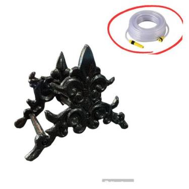 Imagem de Suporte Enrolador Mangueira Jardim Elegance Preto - Funditex