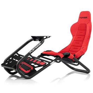 Imagem de Playseat Trophy Sim Racing Cockpit | Cockpit simulador de corrida de alto desempenho | Suporta direção direta | Compatível com todos os volantes e pedais do mercado | Suporta PC e console | Vermelho