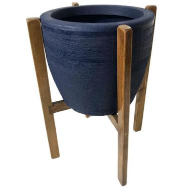 Imagem de Suporte com Vaso de Polietileno Decorativo para Plantas 55cm - Alpe & 