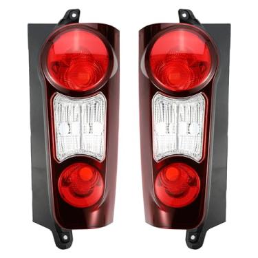 Imagem de uxcell 1 par de lentes de luz traseira esquerda direita nº 9677205480/9677205580 para Peugeot Partner 2012-2019 para Citroen Berlingo Mk2 Van 2012-2019