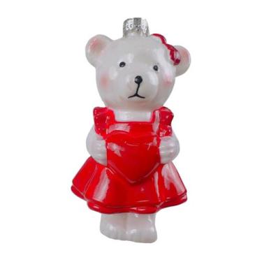 Imagem de Pendente Ursa Polar de Vestido Decoração Natalina de Árvore Natal - MA