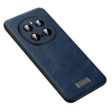 Imagem de HAO RIYLN Capa de couro para Honor Magic 7 Pro/7, capa de telefone fina, leve, macia, proteção de lente com tudo incluído, antiarranhões, capa minimalista, azul, 7