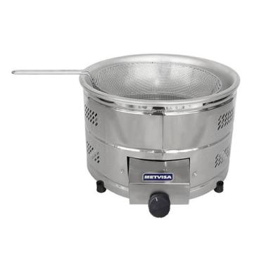 Imagem de Tacho de Fritura Industrial a Gás 6 Litros Metvisa - TFG6