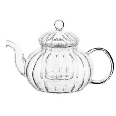 Imagem de Chaleira De Vidro Bule C/ Infusor Chá Café Cozinha 600ml - Dynasty