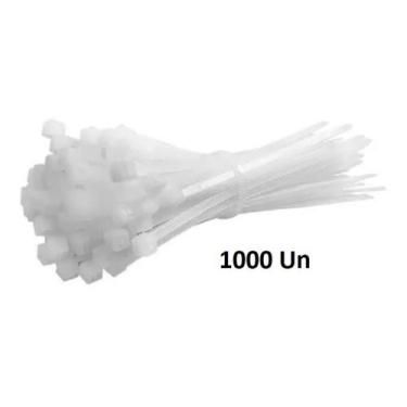 Imagem de 1000  Cinta Plastica Nylon 10cm X 2,5mm Branca Hellermann - Bestfer