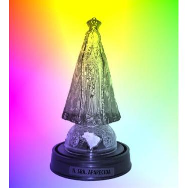Imagem de Luminária Imagem Nossa Senhora Aparecida Padroeira Do Brasil LED RGB -