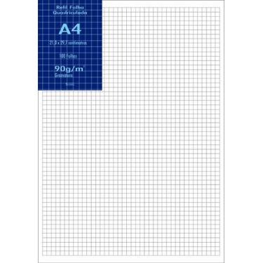 Imagem de Papel A4 Offset Branco 90g Quadriculado 100 Folhas 21x29,7cm - Best
