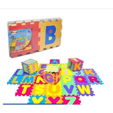 Imagem de Tapete Tatame Eva Infantil Alfabeto 26 Peças 28x28 Educativo - OUTRO