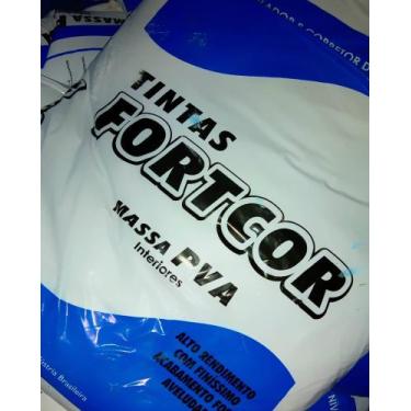 Imagem de Massa Corrida PVA saco 12kg - FortCor, 12kg