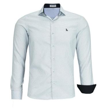 Imagem de Camisa Pigmentada social manga longa adulto original Amil BRC, Branco,