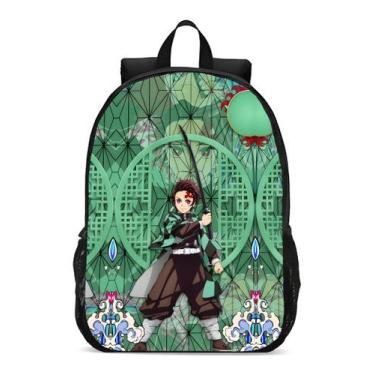 Imagem de Mochila Escolar Infanto Juvenil Anime Demon Slaye Tangiro Novidade Gee
