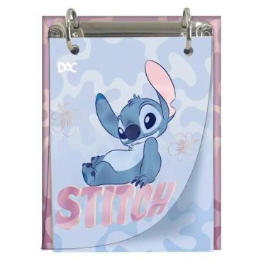 Imagem de Mini Caderno Argolado Fichário 80fls Stitch Dac Cor Lilás