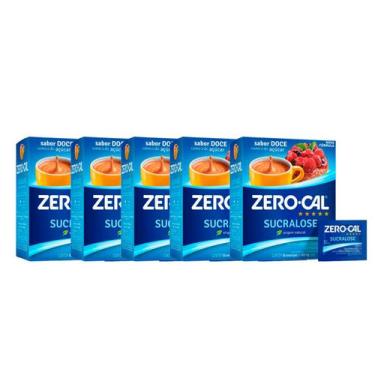 Imagem de Adoçante Zero cal Pó Sucralose C 50 Envelopes kit 5