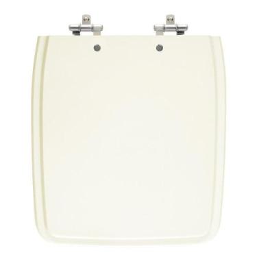 Imagem de Assento Laqueado Vila Rica Palha Bege Tampa Para Vaso Icasa - Lojarocc