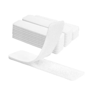 Imagem de Fancyes Fita de fixação de fita de gancho e laço Fita de montagem de fita de bloqueio para uso interno e externo, Retangular 22 Unidades, 2.5 Cm X 10 Cm