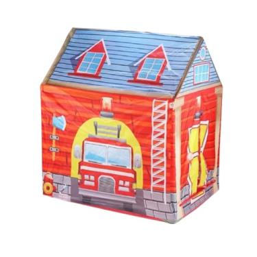 Imagem de Barraca Infantil Cabana Tenda Casinha Casa Toca Para Crianças De Brincar Dobrável Portátil (Bombeiro)