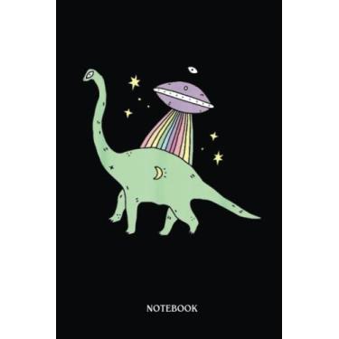 Imagem de Alien Notebook: Cute Dinosaur Alien Ufo Funny Green Alien Dinosaur | Alien Journal, Lined Journal Ufo, Ufo Journal, Lined Journal Alien, Size 6 X 9", 120 Pages.