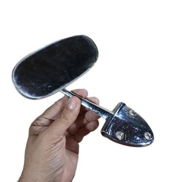 Imagem de Retrovisor Interno Antigo para Colecionador de Fusca, Haste 18 cm, Espelho 15 x 6 cm, 290 Gramas