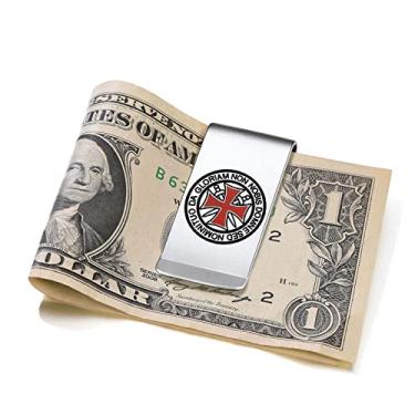 Imagem de ChainsProMax Clipe de dinheiro masculino, nome personalizado presente-Ahkn Cross/St. Michel/St. Christopher/St. Florian/Knights Templar-enviar caixa de presente, 6 - inoxidável, cavaleiros templários