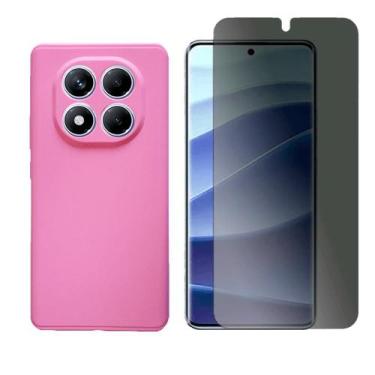 Imagem de Capa Anti Impacto Para Xiaomi Poco X7 + Pelicula Privacidade - GR Glob