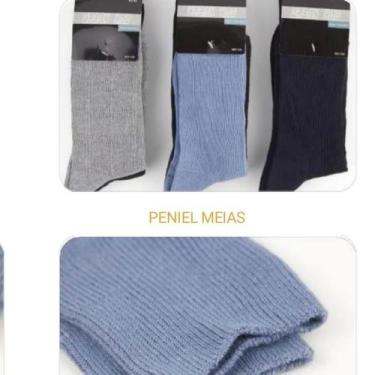 Imagem de Kit com 03 Pares de Meias Sport de Algodão Cano Longo Adulto. - PENIEL